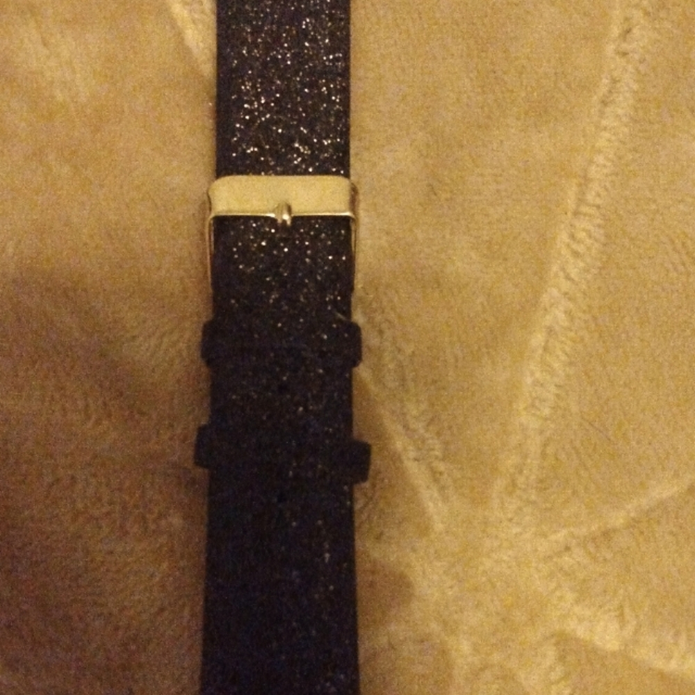 Black Sparkles Watch Strap